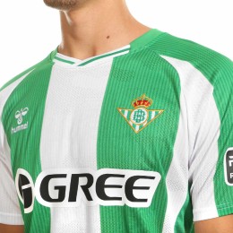 Home shirt close-up — GREE wordmark across the chest