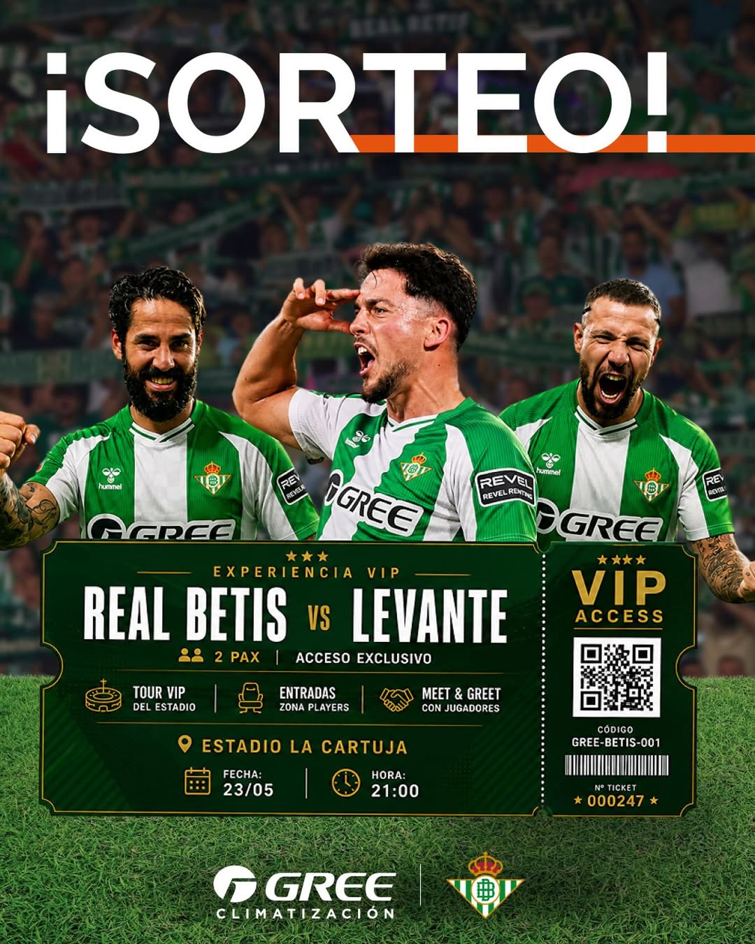 Activation — VIP Experience sweepstake for béticos